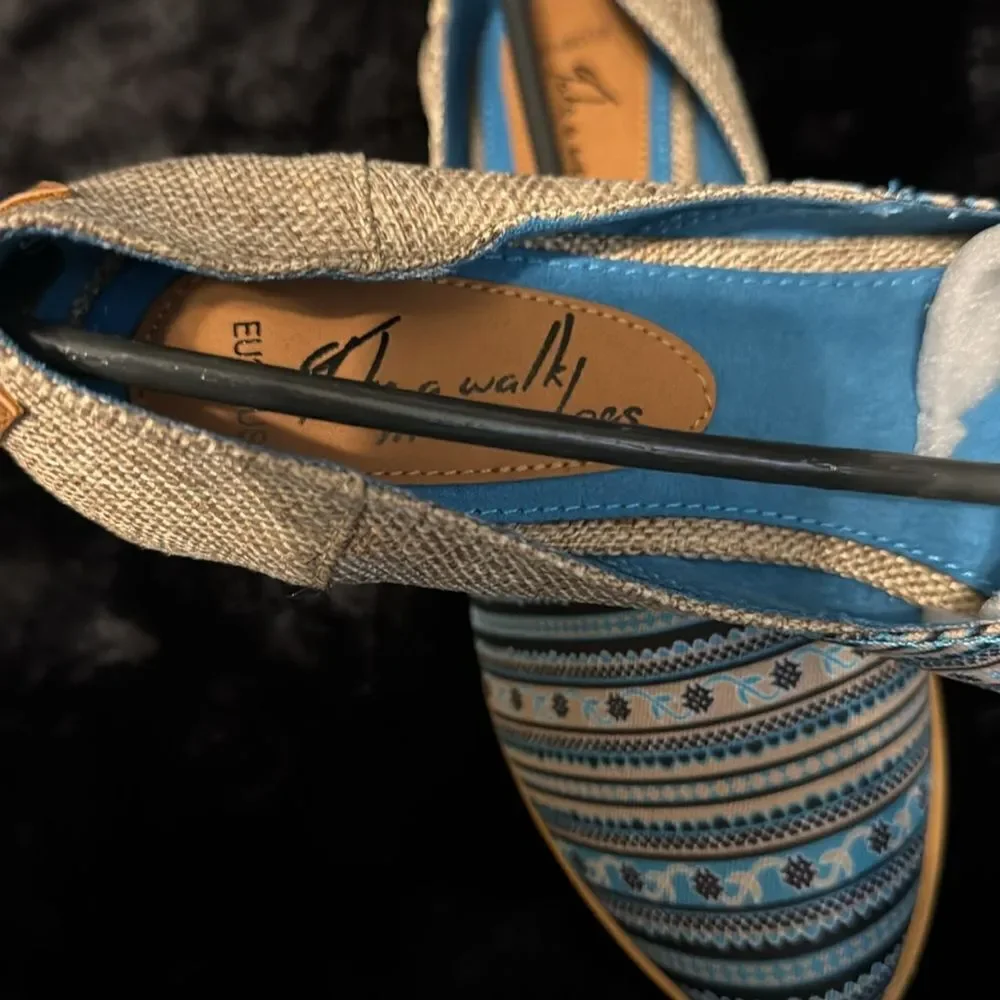 Piranda Handmade Espadrille Flat Shoe NIB